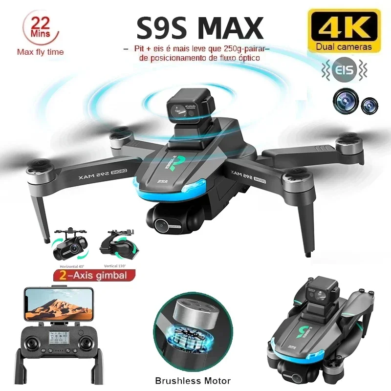 NEW S9S MAX MINI Drone 4K 2-Ax - đánh giá và giá Drone Video Production
