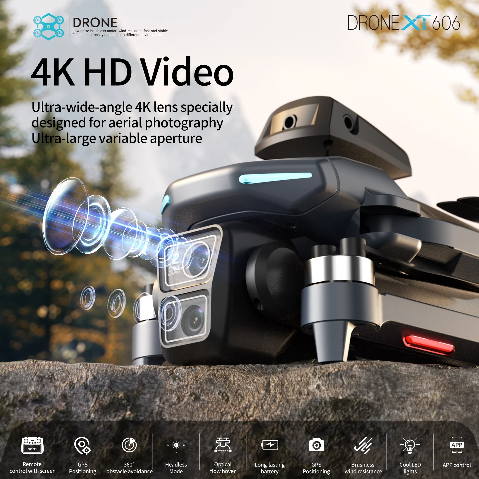 Lenovo XT606 MAX GPS Drone 4k  - đánh giá và giá Drone Photogrammetry