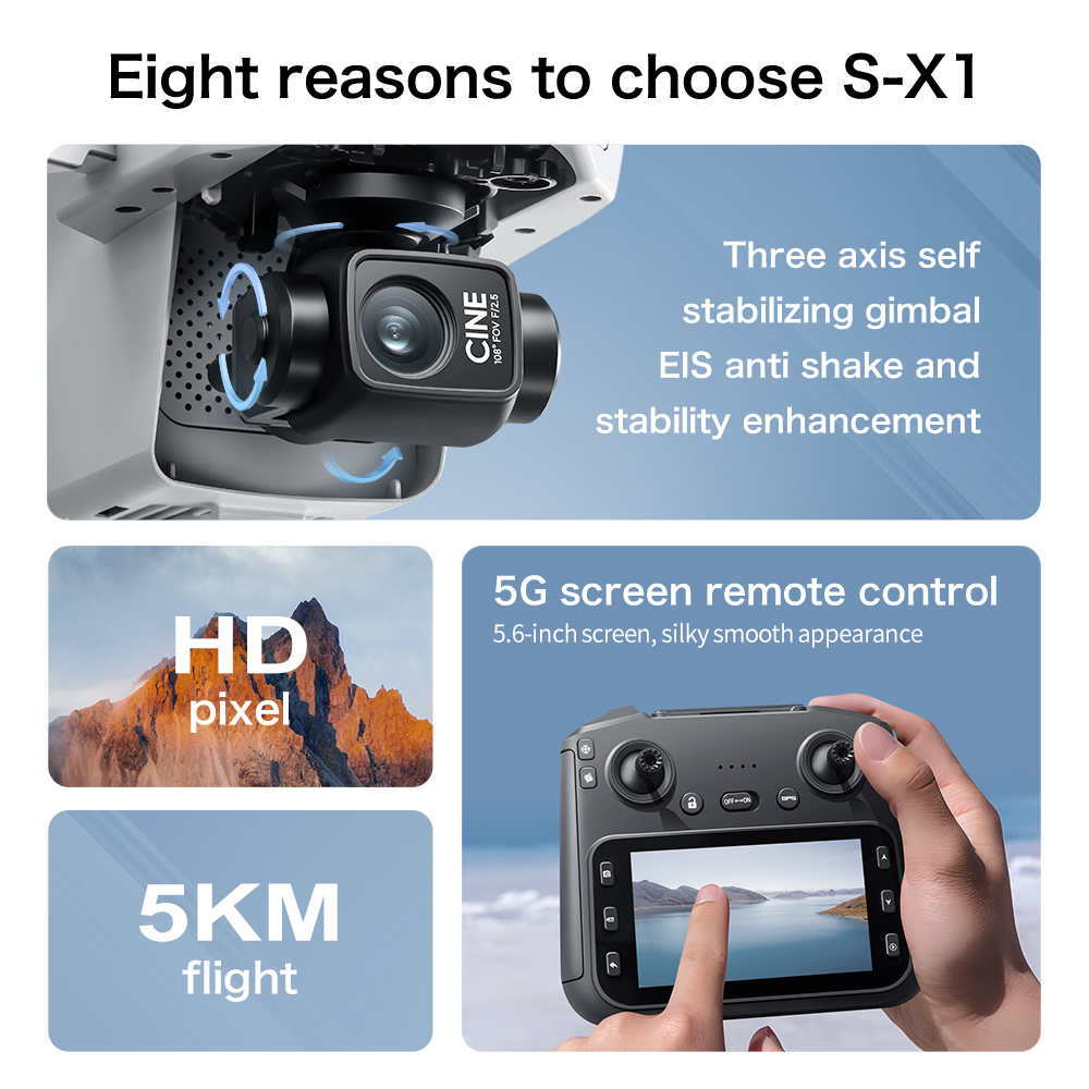 Lenovo S-X1 MAX GPS Drone 3-Ax - đánh giá và giá Drone Multispectral